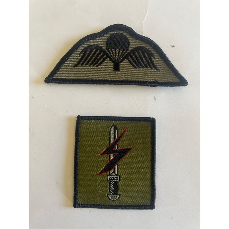 ETRANGERS GB PARACHUTISTE SAS ROYAL MARINE BREVET ET SIGNAL