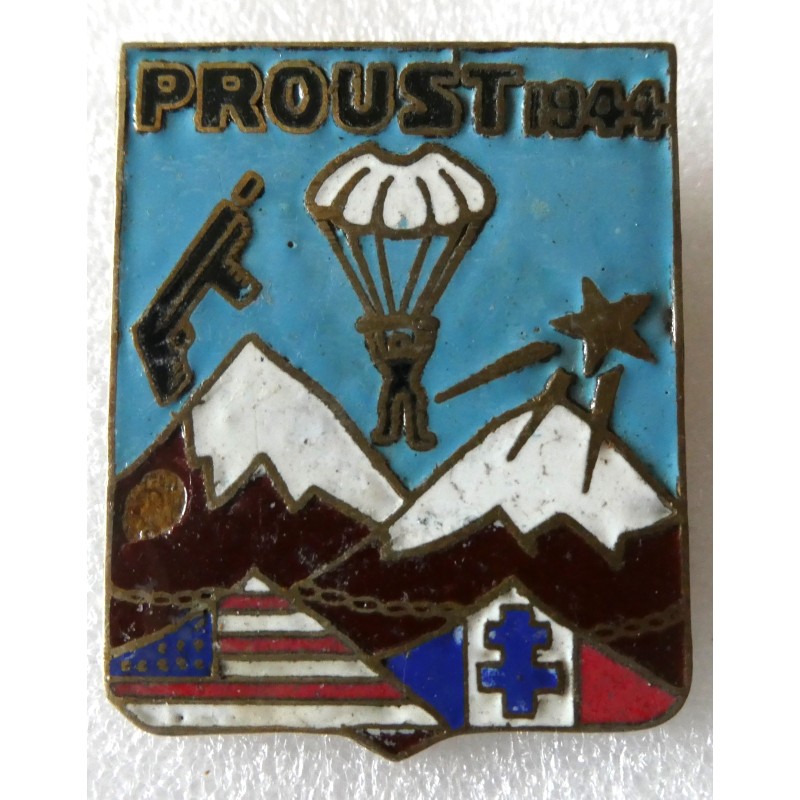 RESISTANCE FFI SOE PARACHUTISTE GROUPEMENT PROUST 1944 RETIRAGE POSTERIEUR *