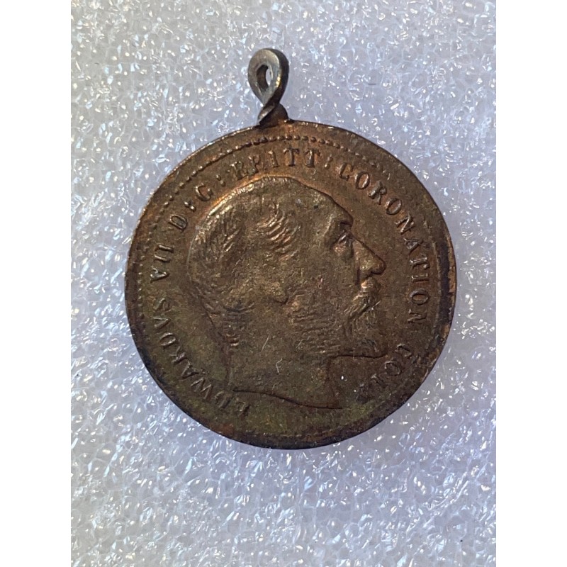 ETRANGERS ROYAUME UNI MEDAILLETTE EDOUARD VII *