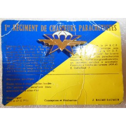 PARACHUTISTE 1 ER REGIMENT...