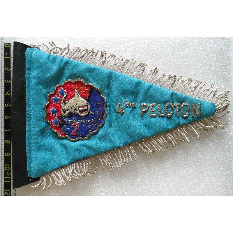 PARACHUTISTE FANION CAVALERIE 1ER REGIMENT DE HUSSARD 2 EME ESC 4 EME PELOTON *