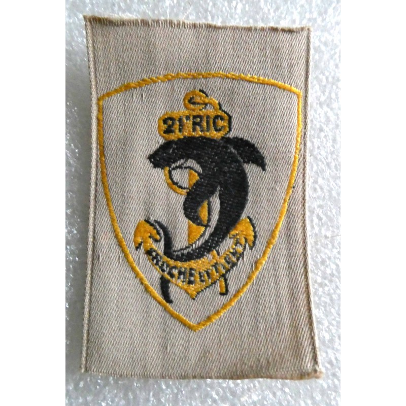 COLONIALE 21 EME REGT  INFANTERIE COLONIALE TISSU *