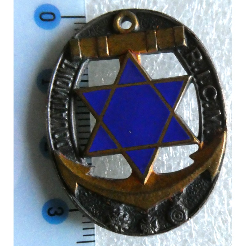 COLONIALE REGIMENT INFANTERIE COLONIALE MAROC D BER DEP ETOILE BLEU 34 MM *