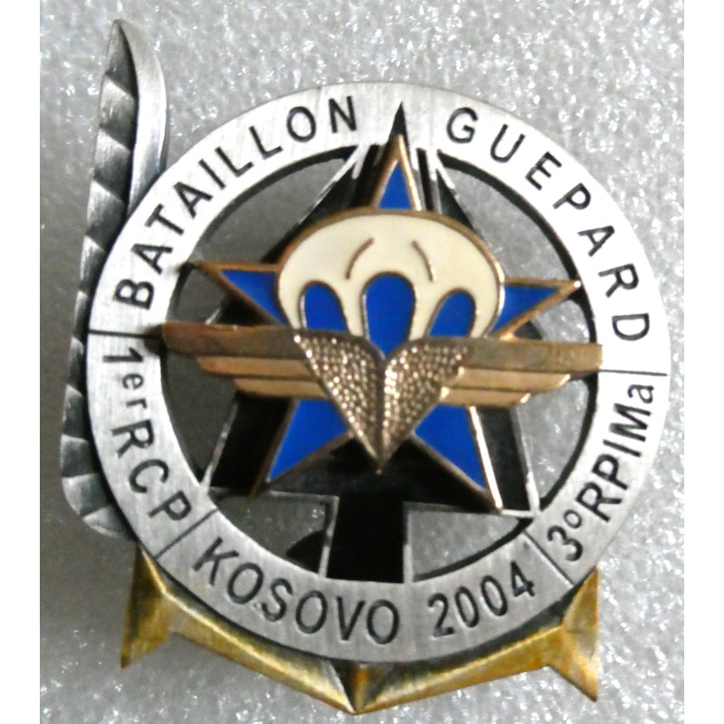 PARACHUTISTE 3 EME RPIMA ET 1 ER RCP BATAILLON GUEPARD KOSOVO 2004 "