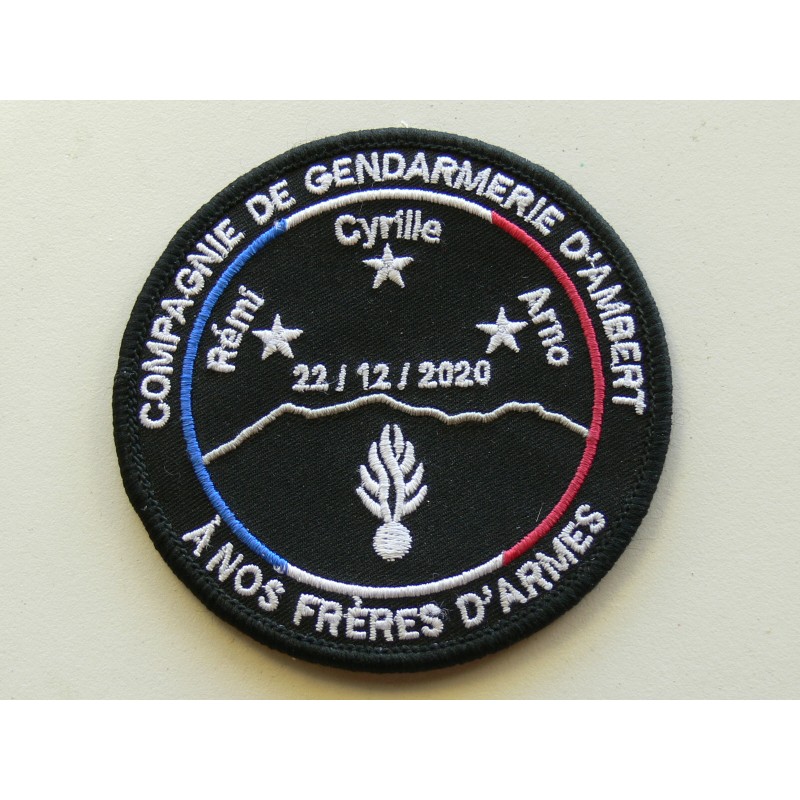 COMPAGNIE DE GENDARMERIE D AMBERT A NOS FRERE D ARMES REMI CYRIL ARNO