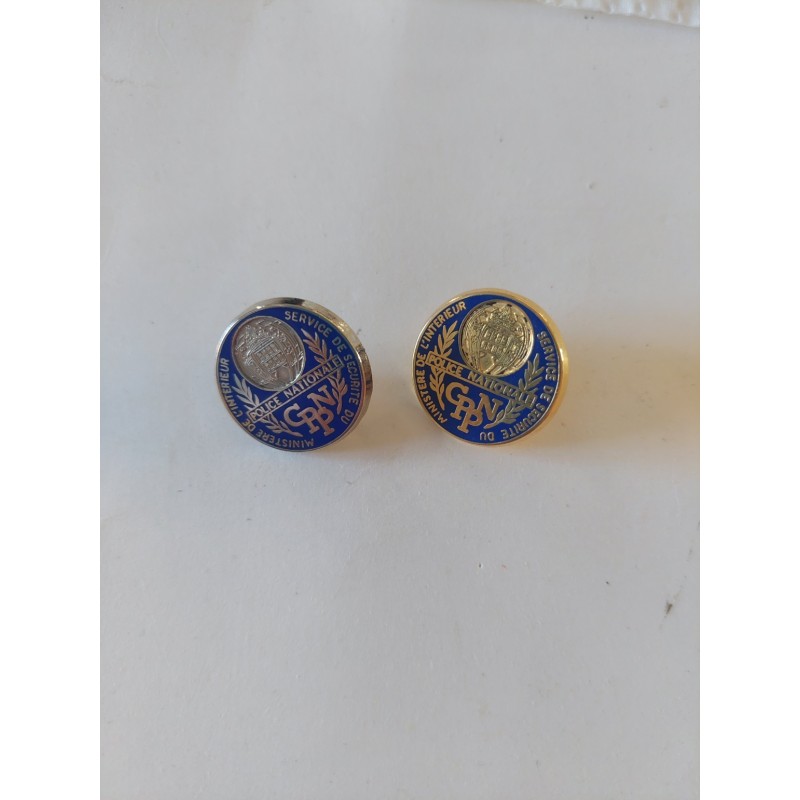 POLICE PINS GPPN ARGENTE ET DORE