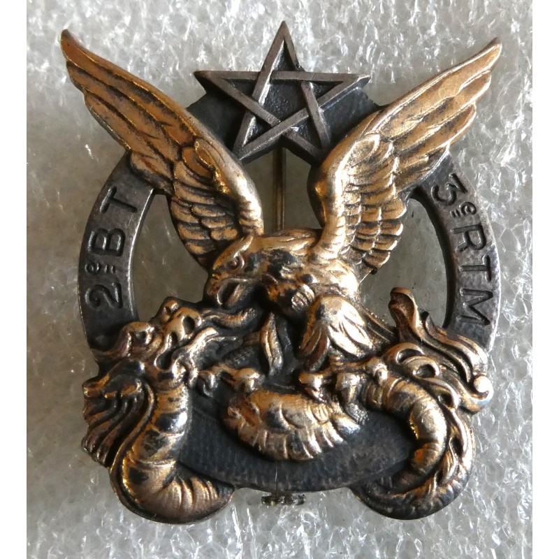 NORD AF 3 EME REGT TIRAILLEURS MAROCAINS 2 EME BT EO ARGENT D OM *