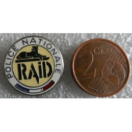POLICE PINS RAID FOND JAUNE "
