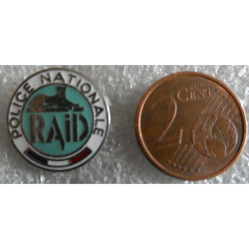 POLICE PINS RAID FOND VERT CLAIR "