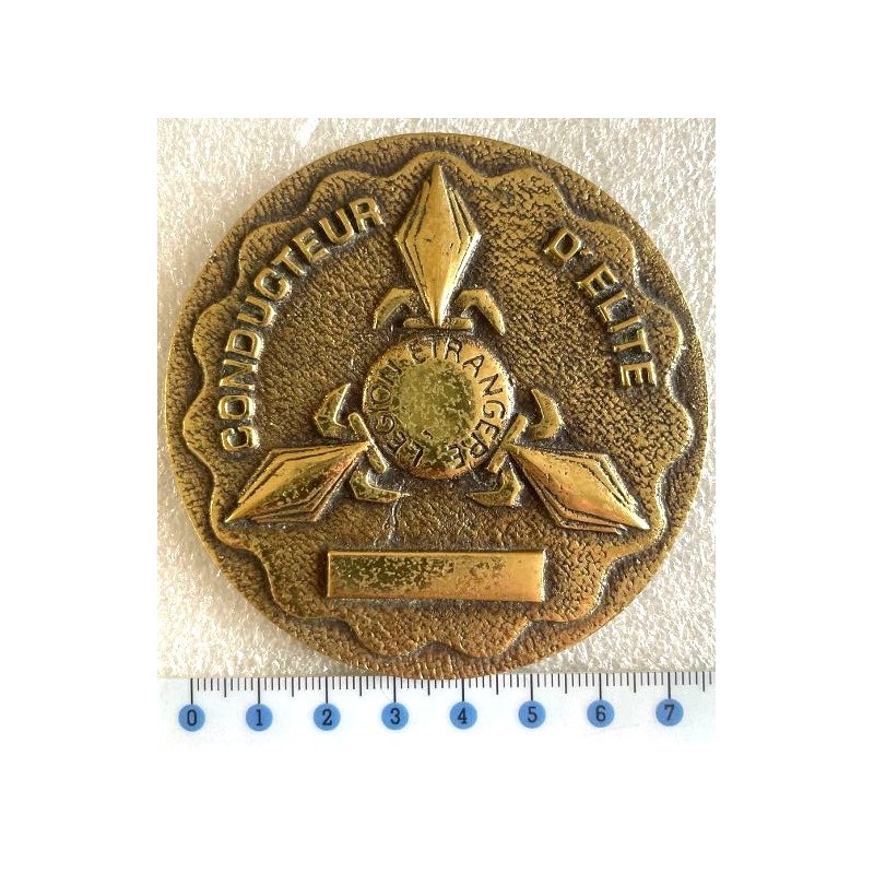 LEGION ETRANGERE MEDAILLE TABLE 13 EME DBLE CONDUCTEUR D'ELITE *