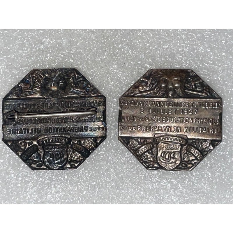 INFANTERIE CONGRES 1927 D'EDUCATION PHYSIQUE ET DE PREPARATION MILITAIRE 1923