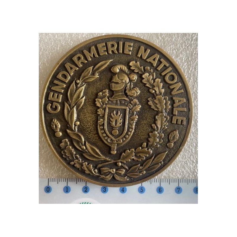 GENDARMERIE MEDAILLE DE TABLE