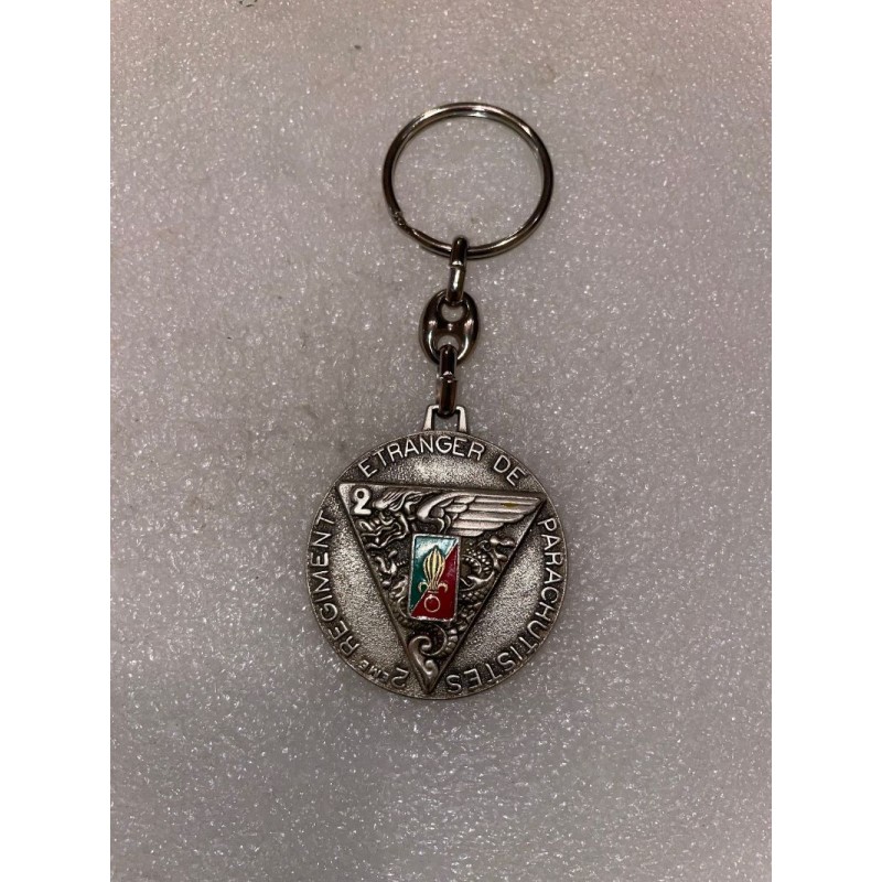 PARACHUTISTE PORTE CLES LEGION ETRANGERE 2 EME REP CEA ARGENTE *