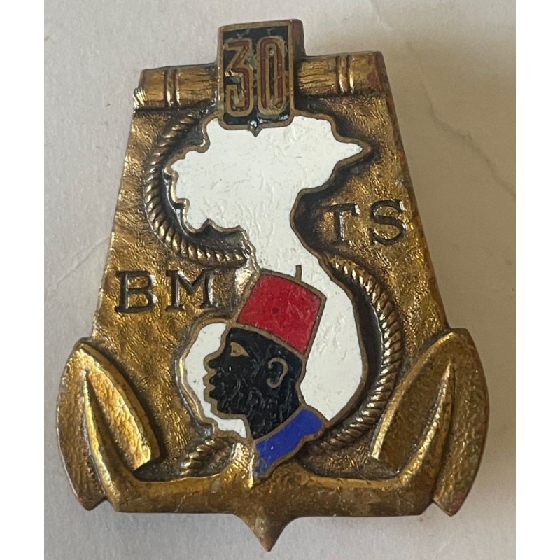 COLONIALE 30 EME RGT DE TIRAILLEURS SENEGALAIS DOM *