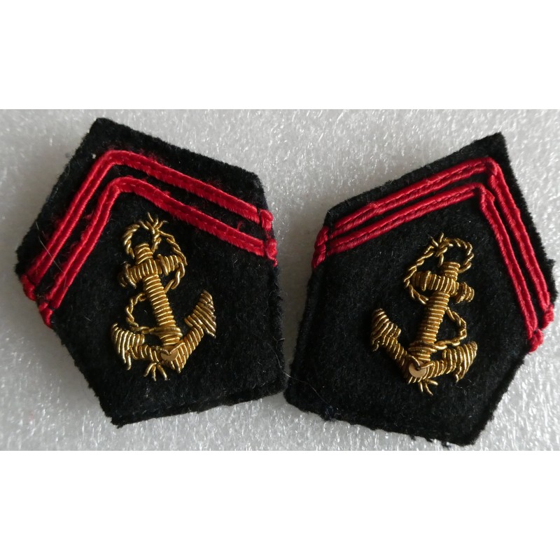 COLONIALE PAIRE PATTES DE COL OFFICIERS COLO 2 *