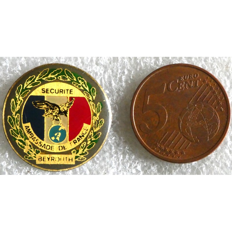 GENDARMERIE PINS SECURITE AMBASSADE DE FRANCE BEYROUTH *