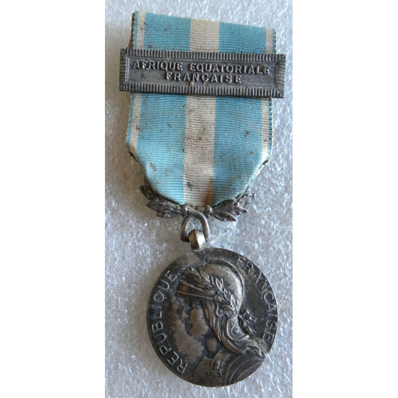 MEDAILLE COLONIALE BARRETTE AFRIQUE EQUATORIALE FRANCAISE *