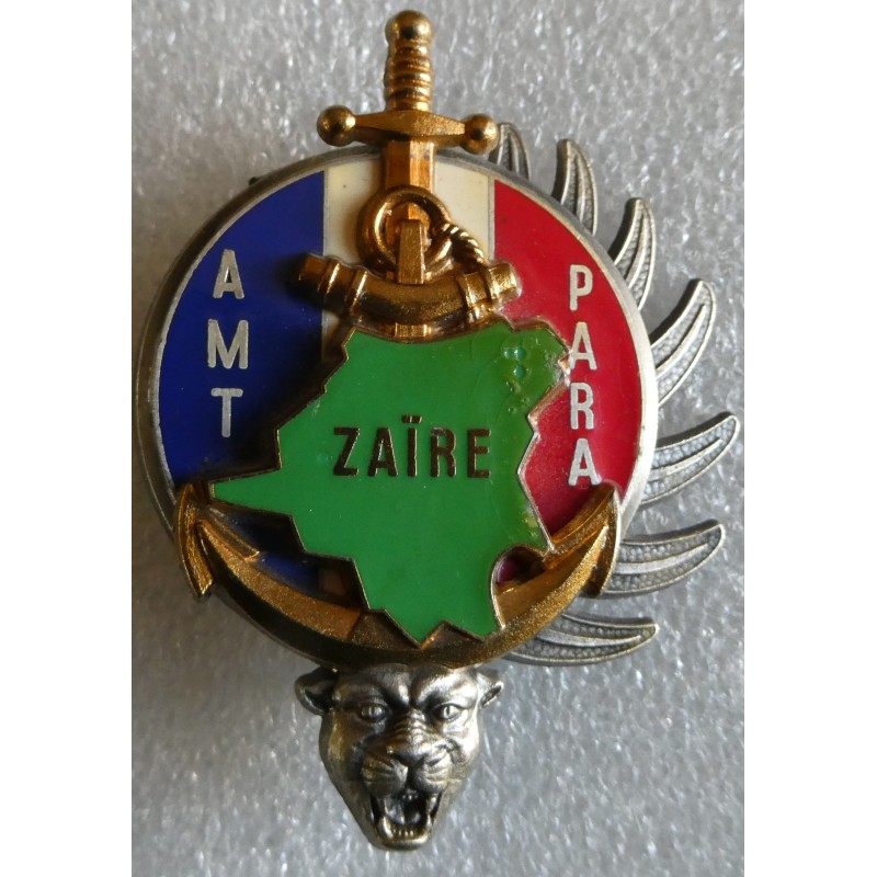 PARACHUTISTES COLONIAUX  AMT ZAIRE "