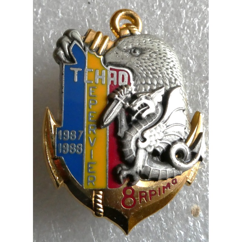 PARACHUTISTES COLONIAUX 8 EME RPIMA TCHAD EPERVIER NTE "