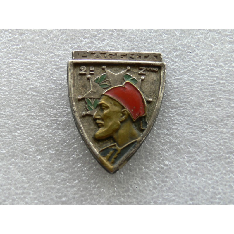 INFANTERIE D AFRIQUE 2 EME REGIMENT DE ZOUAVES PEINT D BER DEPOSE*