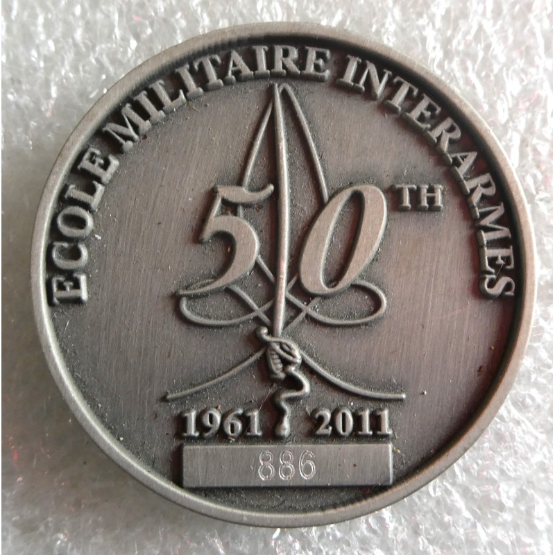 ECOLE MILITAIRE INTERARMES COIN NUMEROTE DES 50 ANS "