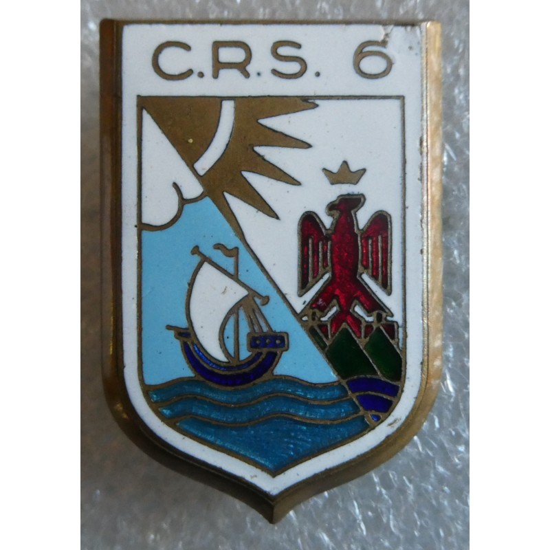 COMPAGNIE REPUBLICAINE DE SECURITE CRS N° 6 D BER ECAILLE OBSOLETE *