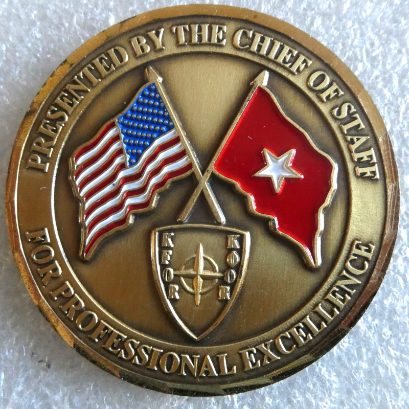 USA  COIN HQ KOSOVO FORCE PRESTINA 2 *
