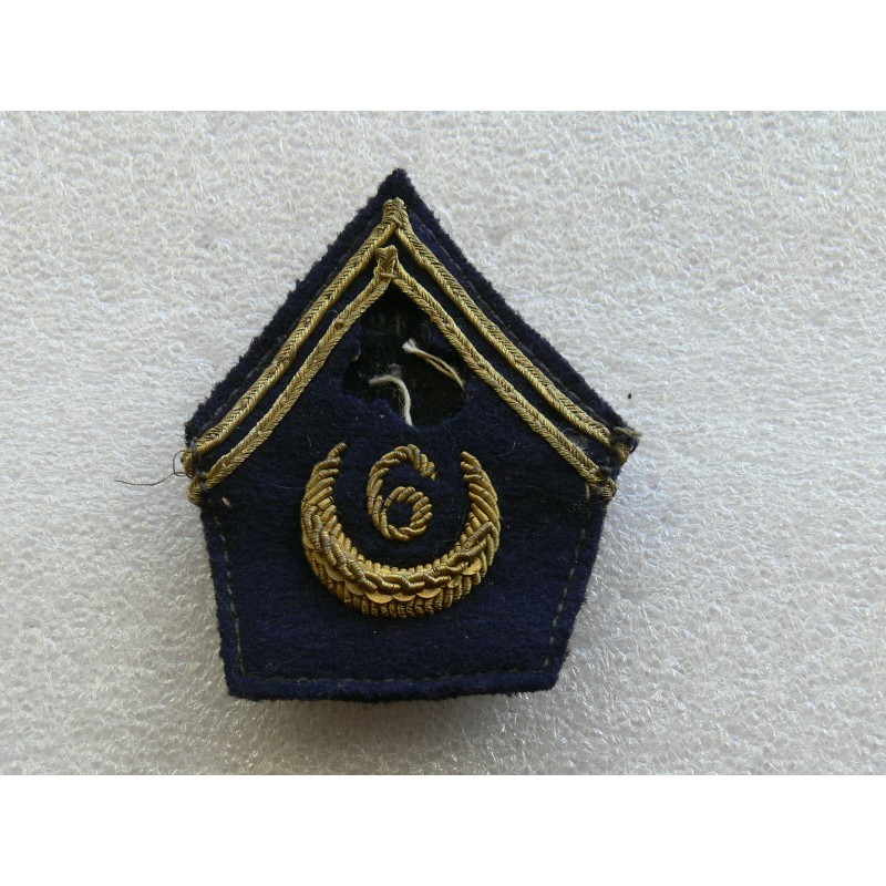 CAVALERIE COIN DE COL 6 EME SPAHIS TROU AU DESSUS DU CHIFFRE