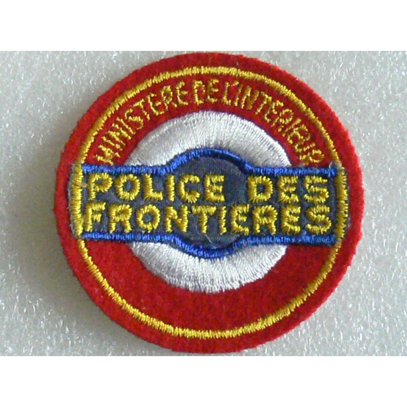 POLICE DES FRONTIERES TISSU ROND