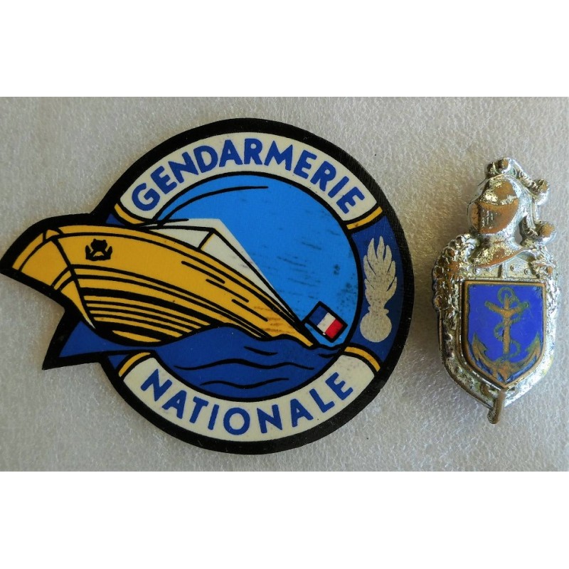 GENDARMERIE MARITIME METAL ET PLATISFIE*