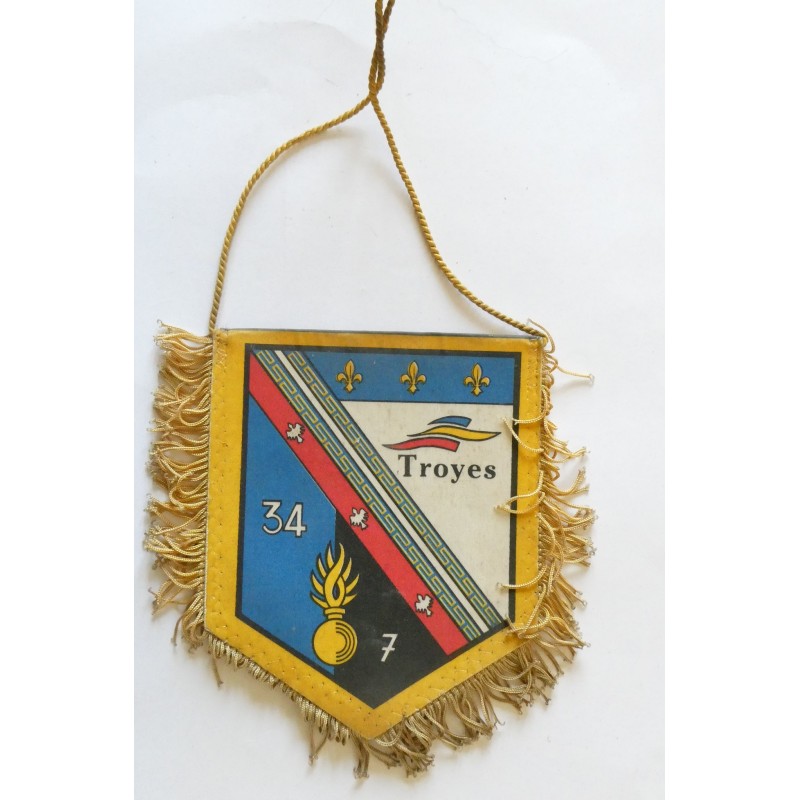 GENDARMERIE FANION SOUVENIR EGM 34/7 TROYES*