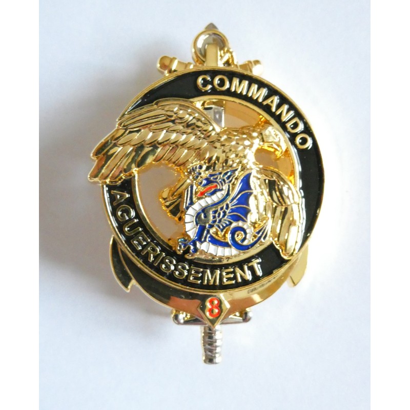 PARACHUTISTE COLONIAUX 8 EME RPIMA COMMANDO AGUERISSEMENT OR"