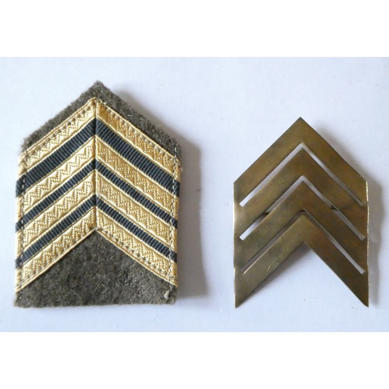 INFANTERIE GRADE MAJOR METAL ET TISSU*