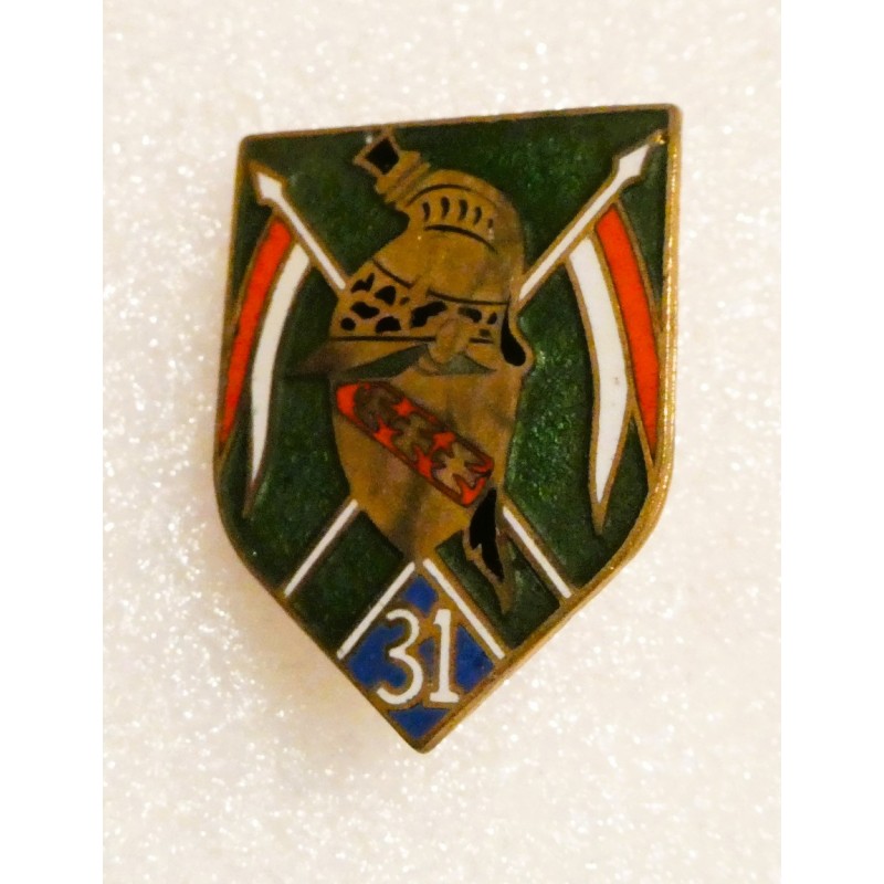 CAVALERIE 31EME REGIMENT DE DRAGON CASQUE PLAT*