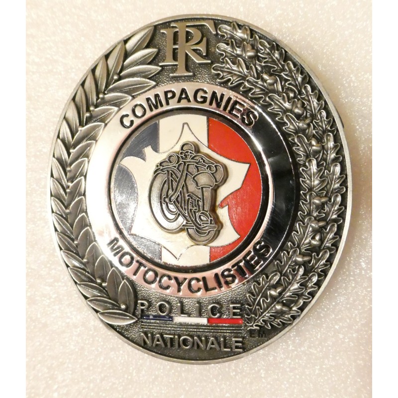 POLICE PLAQUE DE CEINTURE COMPAGNIE MOTOCYCLISTE*