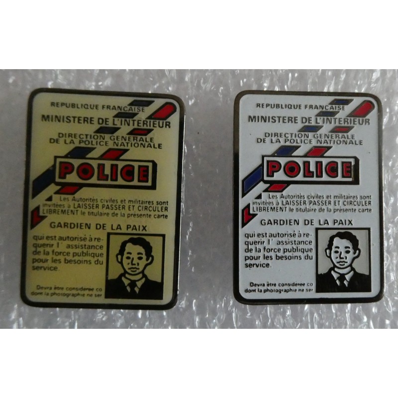 POLICE PINS 2 CARTES