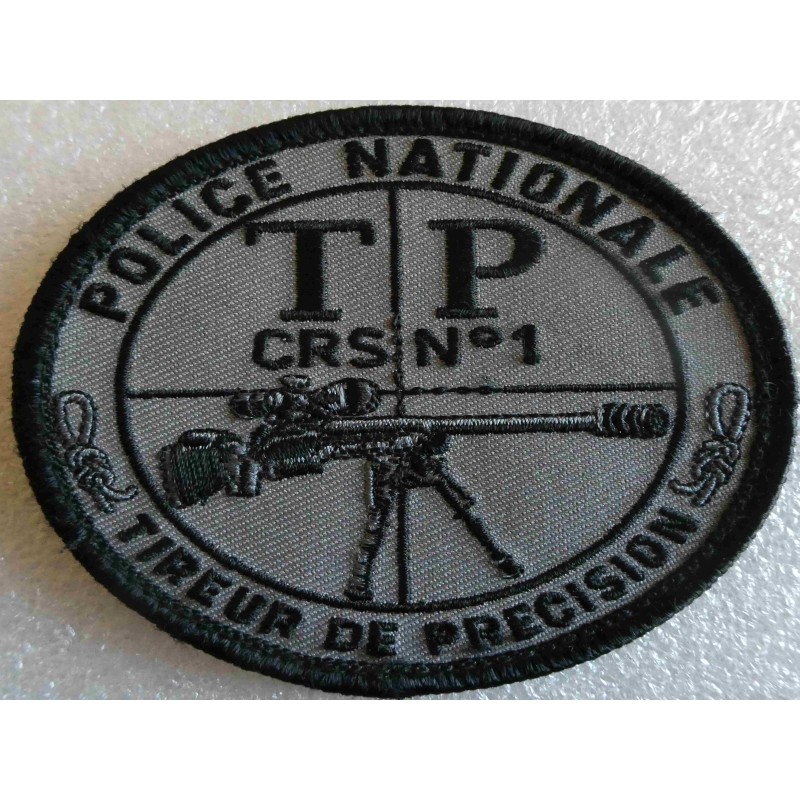 POLICE COMPAGNIE REPUBLICAINE DE SECURITE N°1  TIREUR DE PRECISION BASE VISI GRIS 2"