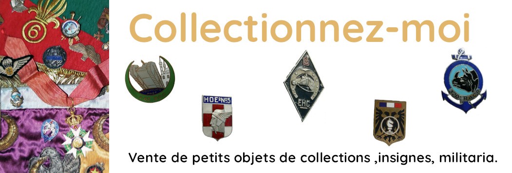 Vente de petits objets de collections ,insignes militaires, militaria